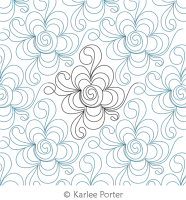 Digitized Longarm Quilting Design Crazy Daisy was designed by Karlee Porter.