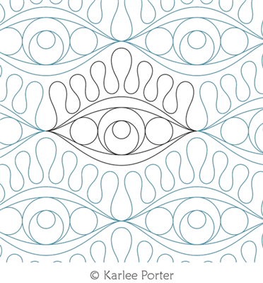 Digitized Longarm Quilting Design Double Wavy Oracle was designed by Karlee Porter.