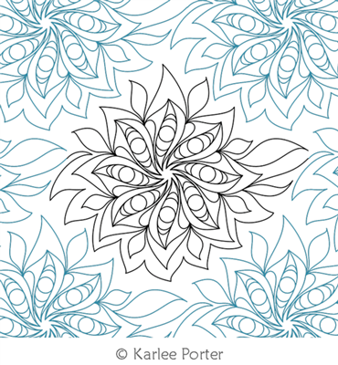 Digitized Longarm Quilting Design Floral Frenzy 11 was designed by Karlee Porter.