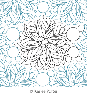 Digitized Longarm Quilting Design Floral Frenzy 12 was designed by Karlee Porter.