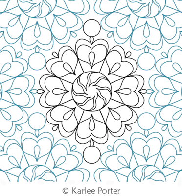 Digitized Longarm Quilting Design Floral Frenzy 2 was designed by Karlee Porter.