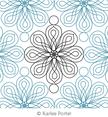 Digitized Longarm Quilting Design Floral Frenzy 7 was designed by Karlee Porter.