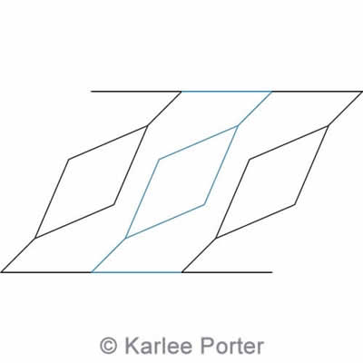 Digital Quilting Design Geometric Border 3 by Karlee Porter.
