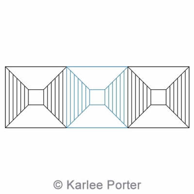 Digital Quilting Design Geometric Border 5 by Karlee Porter.