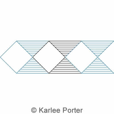 Digital Quilting Design Geometric Border 6 by Karlee Porter.