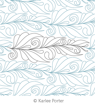 Digital Quilting Design Greek Laurel by Karlee Porter.