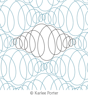 Digital Quilting Design Hoopla 2 by Karlee Porter.