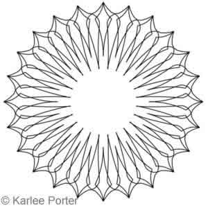 Digital Quilting Design In Full Bloom 3 by Karlee Porter.