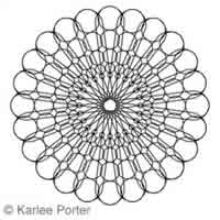 Digital Quilting Design In Full Bloom 30 by Karlee Porter.