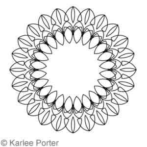 Digital Quilting Design In Full Bloom 39 by Karlee Porter.