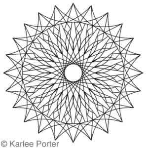 Digital Quilting Design In Full Bloom 47 by Karlee Porter.