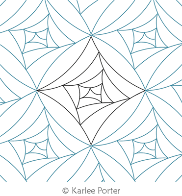 Digitized Longarm Quilting Design Interwoven Light was designed by Karlee Porter.