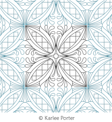 Digitized Longarm Quilting Design Intricate Orange Peel was designed by Karlee Porter.