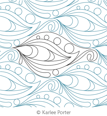 Digitized Longarm Quilting Design Intrigue was designed by Karlee Porter.