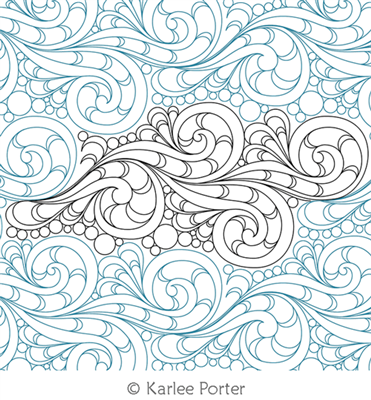 Digitized Longarm Quilting Design Jetty was designed by Karlee Porter.