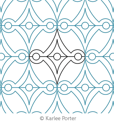 Digital Quilting Design KP Macrame by Karlee Porter.