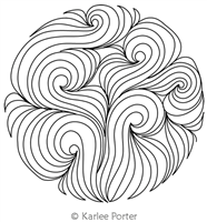 Digitized Longarm Quilting Design Karlee Curls Circle was designed by Karlee Porter.