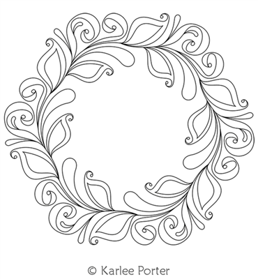 Digitized Longarm Quilting Design Karlee's Wreath 1 was designed by Karlee Porter.