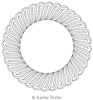 Digitized Longarm Quilting Design Karlee's Wreath 100 was designed by Karlee Porter.