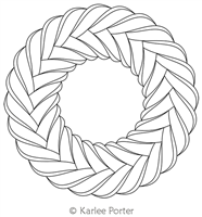 Digitized Longarm Quilting Design Karlee's Wreath 101 was designed by Karlee Porter.