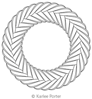 Digitized Longarm Quilting Design Karlee's Wreath 102 was designed by Karlee Porter.