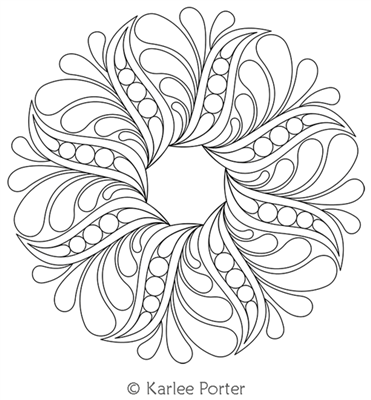 Digitized Longarm Quilting Design Karlee's Wreath 13 was designed by Karlee Porter.