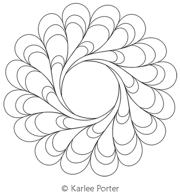 Digitized Longarm Quilting Design Karlee's Wreath 19 was designed by Karlee Porter.