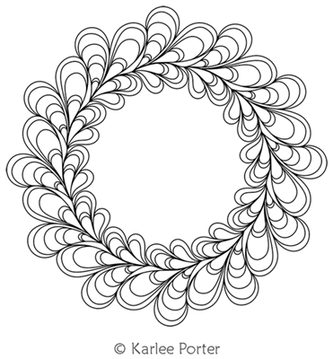 Digitized Longarm Quilting Design Karlee's Wreath 37 was designed by Karlee Porter.