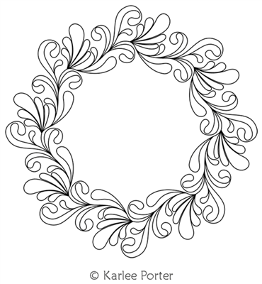 Digitized Longarm Quilting Design Karlee's Wreath 39 was designed by Karlee Porter.