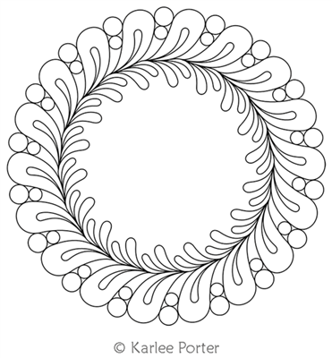 Digitized Longarm Quilting Design Karlee's Wreath 42 was designed by Karlee Porter.