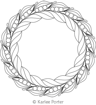 Digitized Longarm Quilting Design Karlee's Wreath 50 was designed by Karlee Porter.