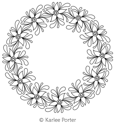 Digitized Longarm Quilting Design Karlee's Wreath 52 was designed by Karlee Porter.