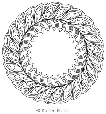 Digitized Longarm Quilting Design Karlee's Wreath 55 was designed by Karlee Porter.