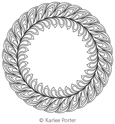 Digitized Longarm Quilting Design Karlee's Wreath 56 was designed by Karlee Porter.