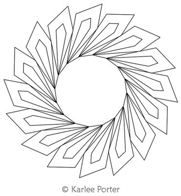 Digitized Longarm Quilting Design Karlee's Wreath 61 was designed by Karlee Porter.