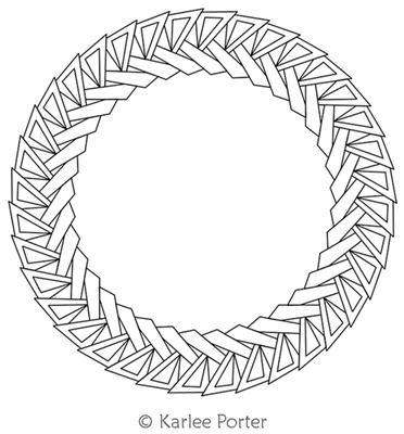Digitized Longarm Quilting Design Karlee's Wreath 68 was designed by Karlee Porter.