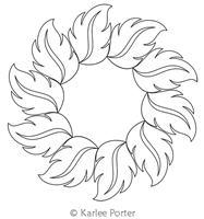 Digitized Longarm Quilting Design Karlee's Wreath 71 was designed by Karlee Porter.