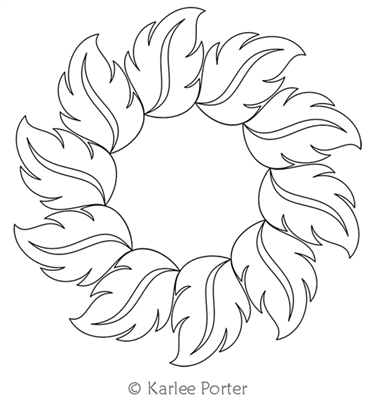 Digitized Longarm Quilting Design Karlee's Wreath 71 was designed by Karlee Porter.