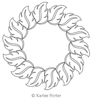 Digitized Longarm Quilting Design Karlee's Wreath 72 was designed by Karlee Porter.
