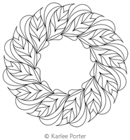 Digitized Longarm Quilting Design Karlee's Wreath 73 was designed by Karlee Porter.