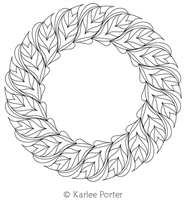 Digitized Longarm Quilting Design Karlee's Wreath 74 was designed by Karlee Porter.