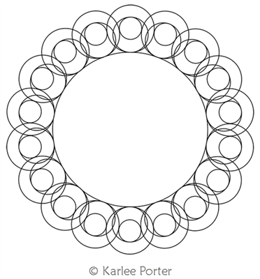 Digitized Longarm Quilting Design Karlee's Wreath 78 was designed by Karlee Porter.