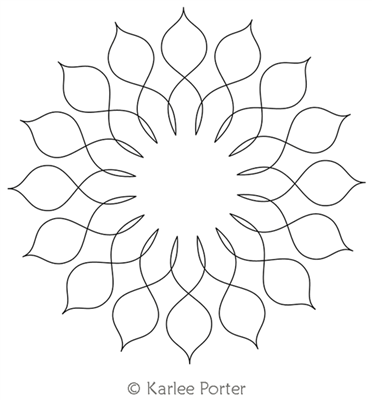 Digitized Longarm Quilting Design Karlee's Wreath 79 was designed by Karlee Porter.