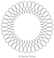 Digitized Longarm Quilting Design Karlee's Wreath 82 was designed by Karlee Porter.