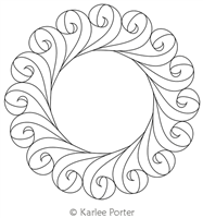 Digitized Longarm Quilting Design Karlee's Wreath 83 was designed by Karlee Porter.