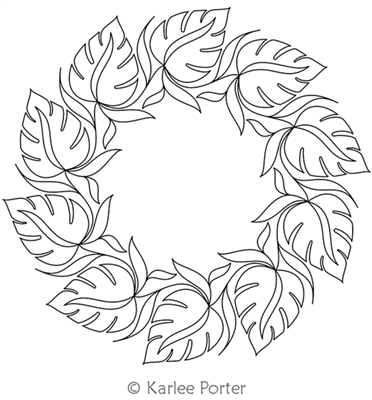 Digitized Longarm Quilting Design Karlee's Wreath 85 was designed by Karlee Porter.