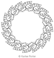 Digitized Longarm Quilting Design Karlee's Wreath 86 was designed by Karlee Porter.