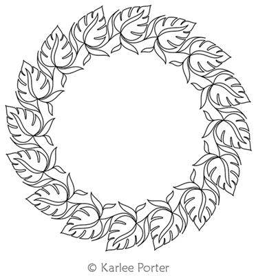 Digitized Longarm Quilting Design Karlee's Wreath 86 was designed by Karlee Porter.