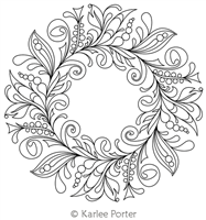 Digitized Longarm Quilting Design Karlee's Wreath 87 was designed by Karlee Porter.