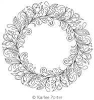 Digitized Longarm Quilting Design Karlee's Wreath 88 was designed by Karlee Porter.